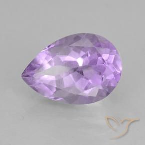 Ametista Iris Violetta naturale da 1.92 ct, Forma a pera, VS