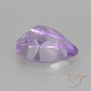 Ametista Iris Violetta naturale da 1.92 ct, Forma a pera, VS