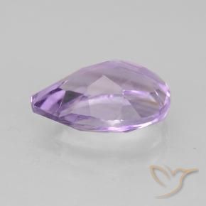 Ametista Viola medio naturale da 1.71 ct, Forma a pera, VVS-VS