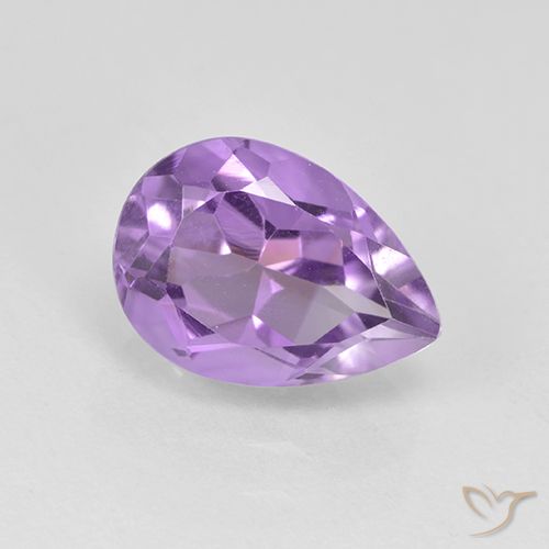 1.99ct Naturale Viola medio Ametista, Forma a pera, VVS-VS