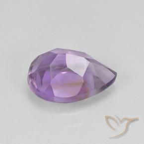 Ametista Viola medio naturale da 1.99 ct, Forma a pera, VVS-VS