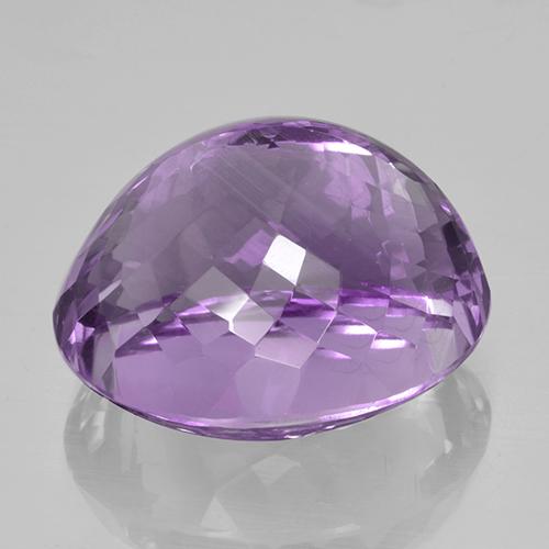 Ametista Viola violaceo intenso naturale da 42.34 ct, Taglio ovale, VVS