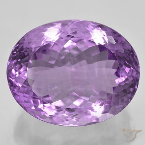 52.93ct Naturale Viola tendente al rosa Ametista, Ovale, IF