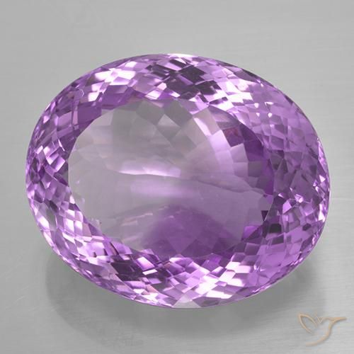 Ametista violaceo naturale da 33.35 ct, Ovale, IF