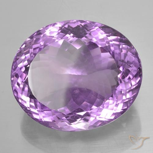 Ametista violaceo naturale da 44.98 ct, Ovale, VVS