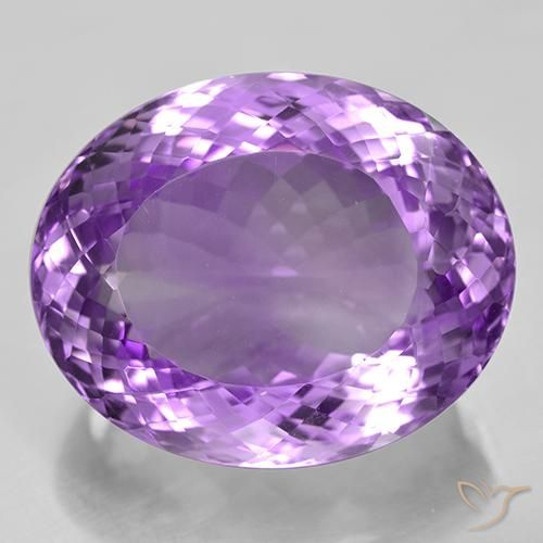 44.51ct Naturale Viola violaceo medio Ametista, Ovale, VVS
