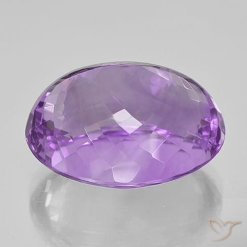 Ametista Viola violaceo medio naturale da 44.51 ct, Ovale, VVS