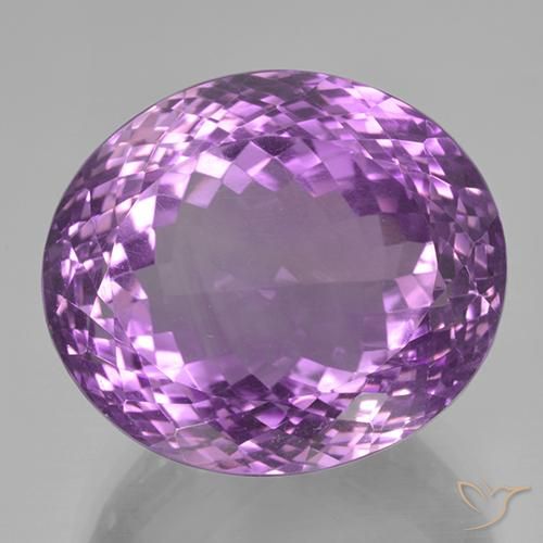 47.87ct Naturale Viola violaceo intenso Ametista, Ovale, IF