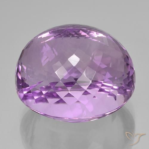 Ametista Viola violaceo intenso naturale da 47.87 ct, Ovale, IF