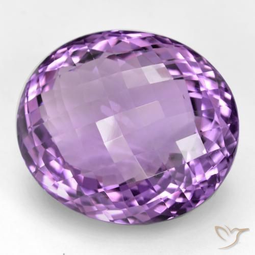 Ametista Viola violaceo medio-scuro naturale da 52.00 ct, Ovale, IF