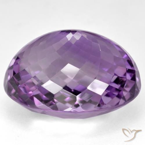 Ametista Viola violaceo medio-scuro naturale da 52.00 ct, Ovale, IF