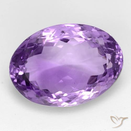 28.16ct Naturale violaceo Ametista, Ovale, IF