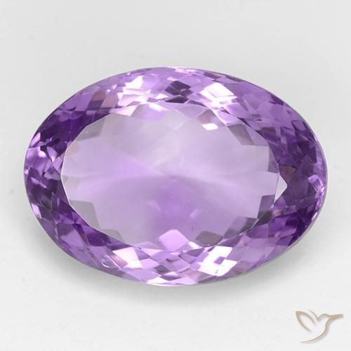 Ametista violaceo naturale da 28.16 ct, Ovale, IF