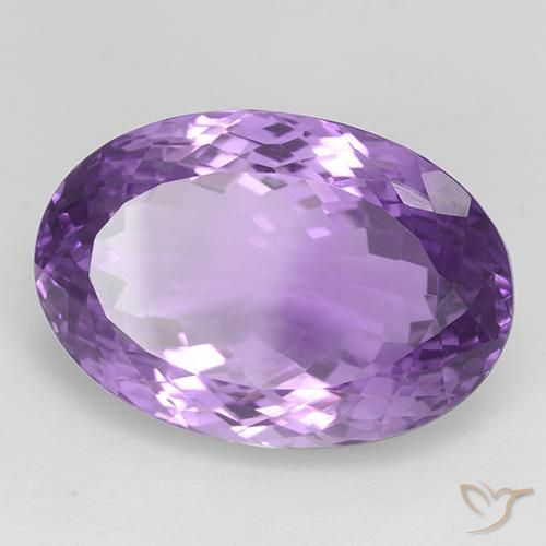 Ametista Viola violaceo medio-scuro naturale da 33.30 ct, Ovale, IF
