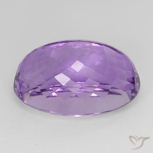 Ametista Viola violaceo medio-scuro naturale da 33.30 ct, Ovale, IF