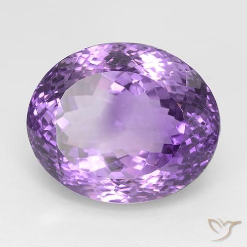 Ametista Viola violaceo medio naturale da 30.81 ct, Ovale, IF