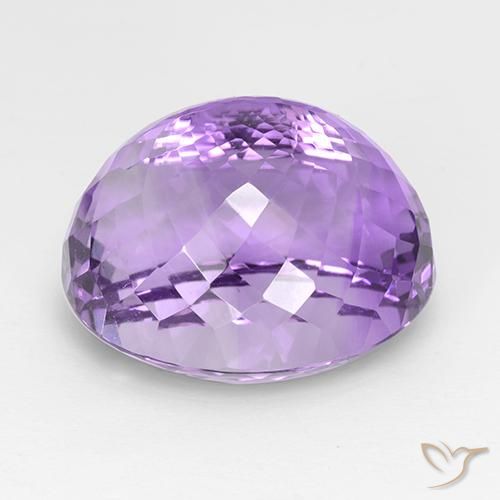 Ametista Viola violaceo medio naturale da 30.81 ct, Ovale, IF