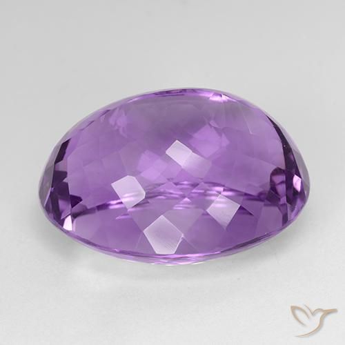 Ametista Viola violaceo medio naturale da 31.21 ct, Ovale, IF