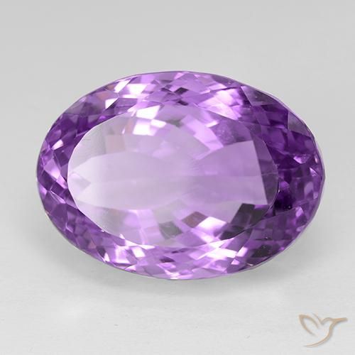 Ametista Violetto rosato naturale da 29.67 ct, Ovale, IF