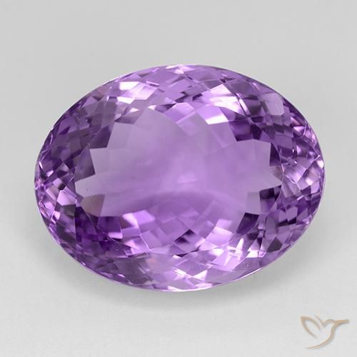 29.02ct Naturale Viola violaceo intenso Ametista, Ovale, IF