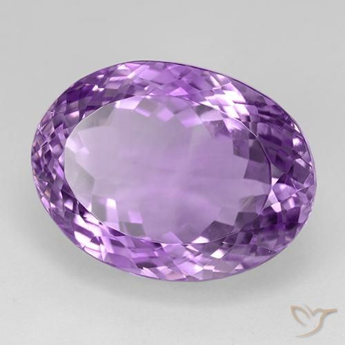 Ametista violaceo naturale da 33.57 ct, Ovale, IF