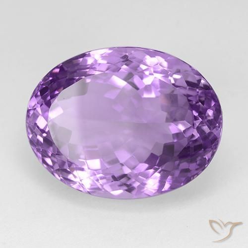 Ametista Viola tendente al rosa naturale da 30.50 ct, Ovale, IF