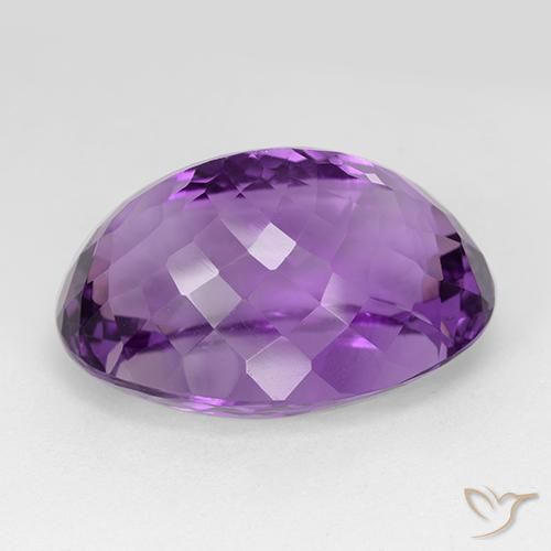 Ametista violaceo naturale da 31.04 ct, Ovale, IF