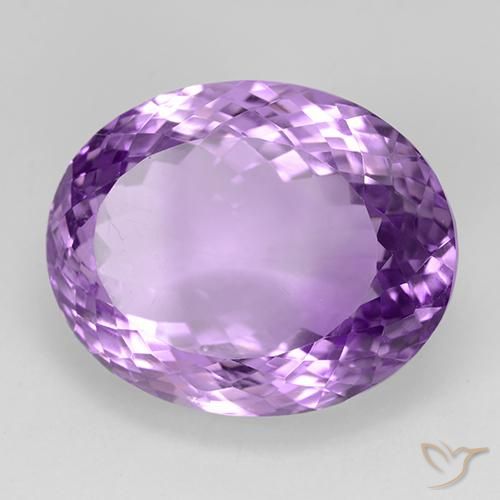 Ametista violaceo naturale da 33.65 ct, Ovale, VVS