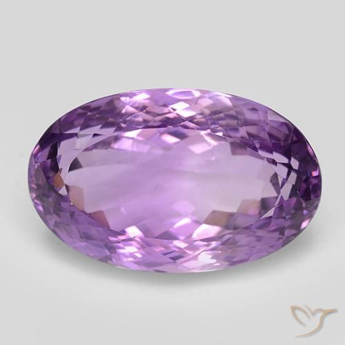 26.39ct Naturale Viola violaceo medio Ametista, Ovale, VVS