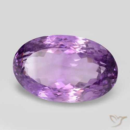Ametista Viola violaceo medio naturale da 26.39 ct, Ovale, VVS