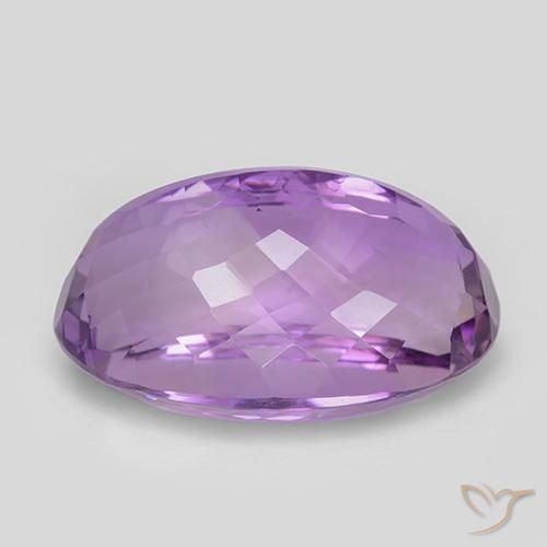 Ametista Viola violaceo medio naturale da 26.39 ct, Ovale, VVS