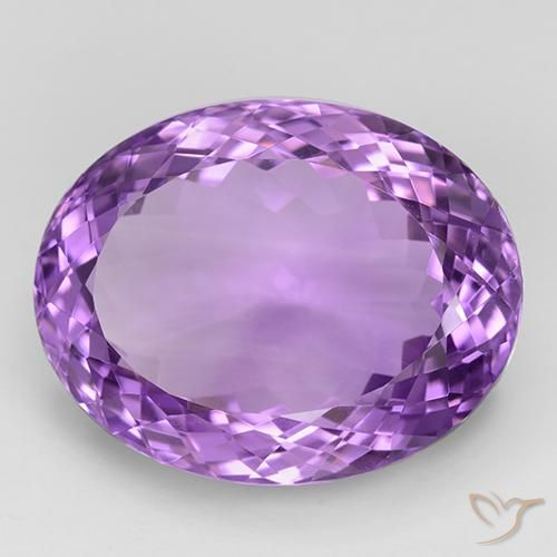 Ametista Viola violaceo medio naturale da 35.44 ct, Ovale, IF