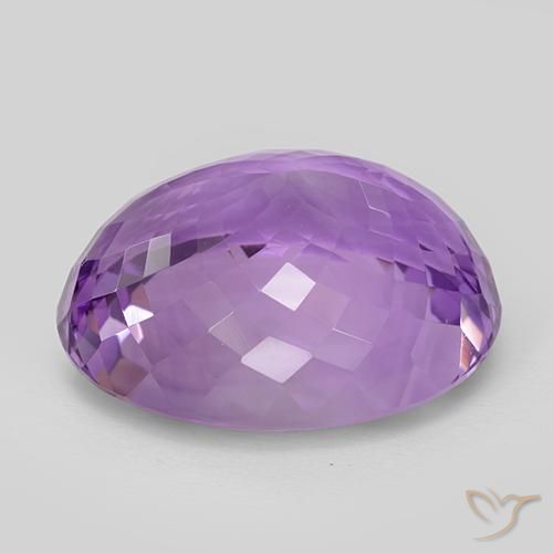 Ametista Viola violaceo medio naturale da 35.44 ct, Ovale, IF