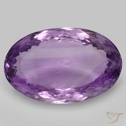 33.63ct Naturale Viola medio Ametista, Ovale, IF