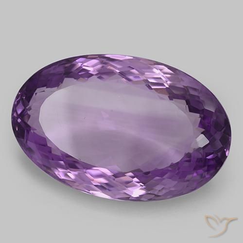 Ametista Viola medio naturale da 33.63 ct, Ovale, IF