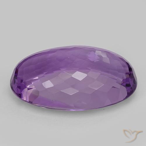 Ametista Viola medio naturale da 33.63 ct, Ovale, IF