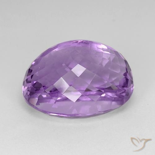 Ametista Viola Rosato Medio naturale da 25.80 ct, Ovale, IF