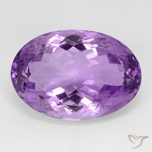 29.48ct Naturale violaceo Ametista, Ovale, VVS