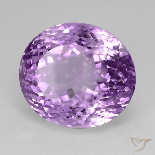 Ametista violaceo naturale da 30.39 ct, Ovale, VVS