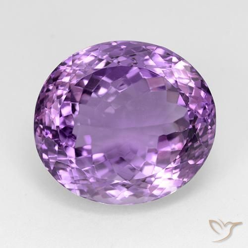 23.73ct Naturale violaceo Ametista, Ovale, VVS