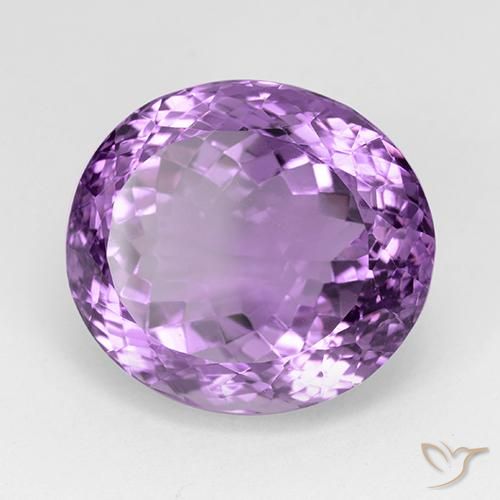 Ametista violaceo naturale da 23.73 ct, Ovale, VVS