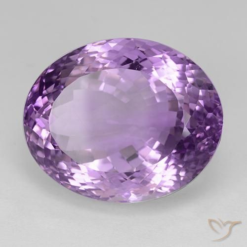 Ametista Viola violaceo medio naturale da 32.18 ct, Ovale, VVS