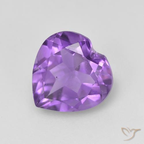 Ametista Viola Intenso naturale da 1.57 ct, Cuore, VS
