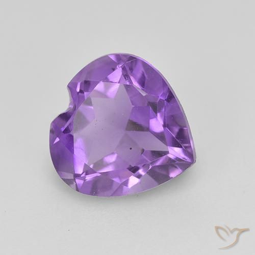 Ametista Viola Intenso naturale da 1.57 ct, Cuore, VS
