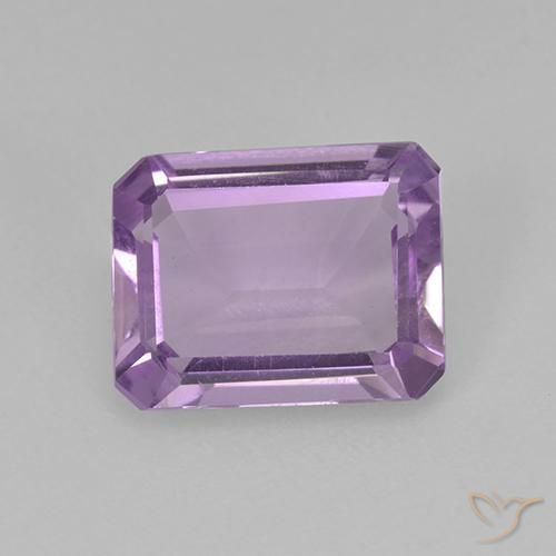 Ametista Viola rosato chiaro naturale da 1.84 ct, Ottagonale / Taglio smeraldo, VS