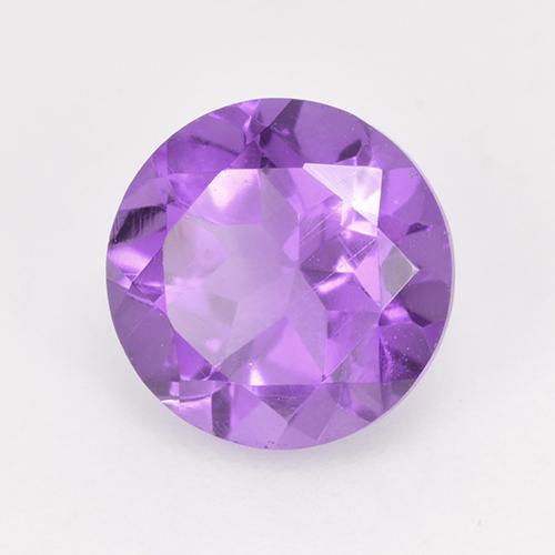 Ametista viola vivido naturale da 1.79 ct, Taglio rotondo, VVS-VS