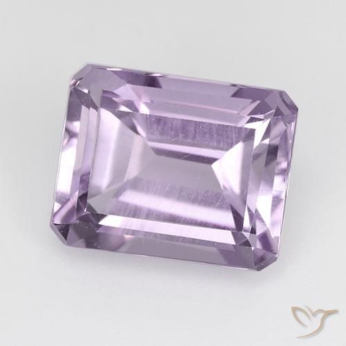 Ametista Viola chiaro naturale da 2.55 ct, Ottagonale / Taglio smeraldo, VVS-VS