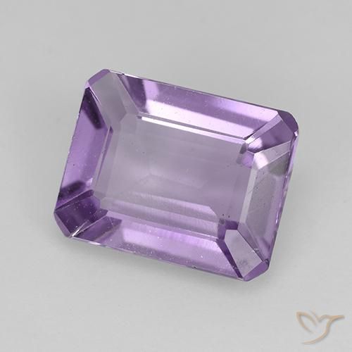 Ametista Viola medio-chiaro naturale da 1.80 ct, Ottagonale / Taglio smeraldo, VVS-VS
