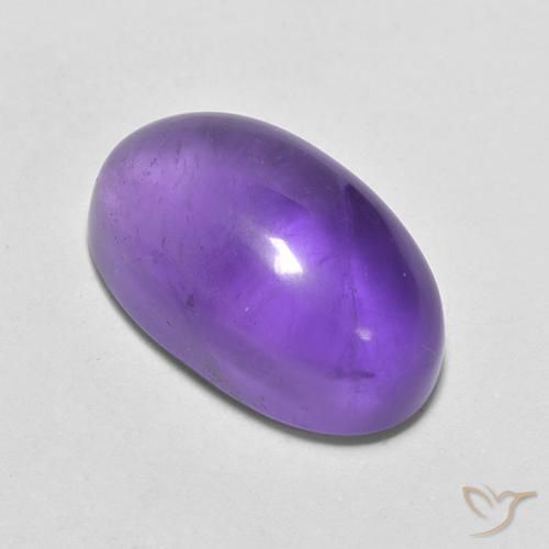 Ametista Viola medio naturale da 4.66 ct, Ovale, Trasparente