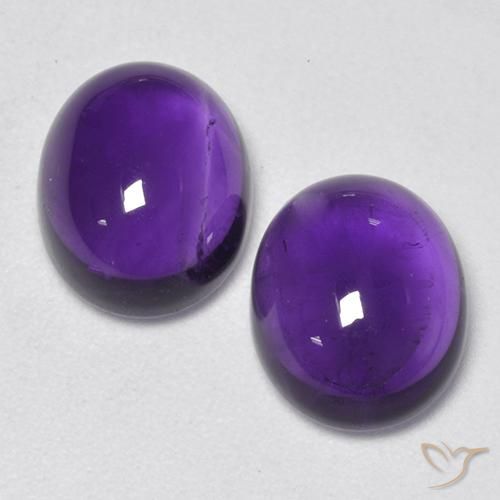 5.64ctw Naturale Viola medio-chiaro Ametista, Ovale, Trasparente